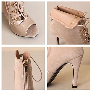 【AMERI】SANDAL LIKE BOOTS ベージュ アメリ Ameri☆SANDAL LIKE BOOTS ☆ベージュ☆L☆新品